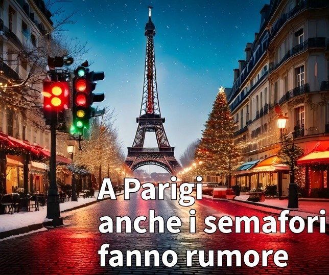 A Parigi anche i semafori fanno rumore